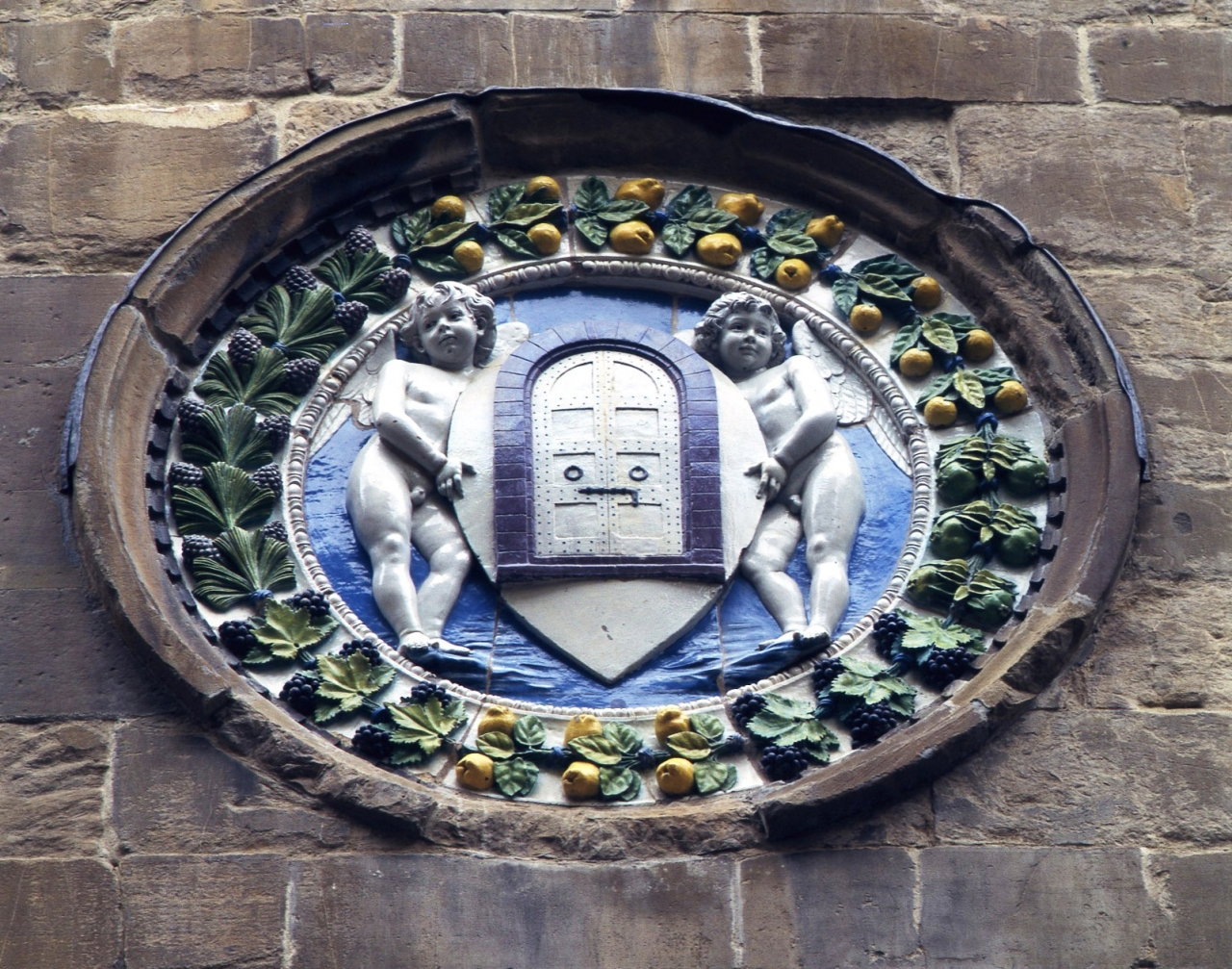 stemma dell'Arte di Por Santa Maria (o Arte della Seta) (rilievo) di Della 